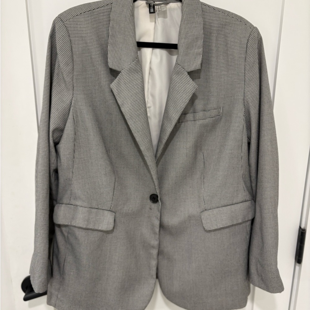 Women's Oversized Houndstooth Blazer - image 5